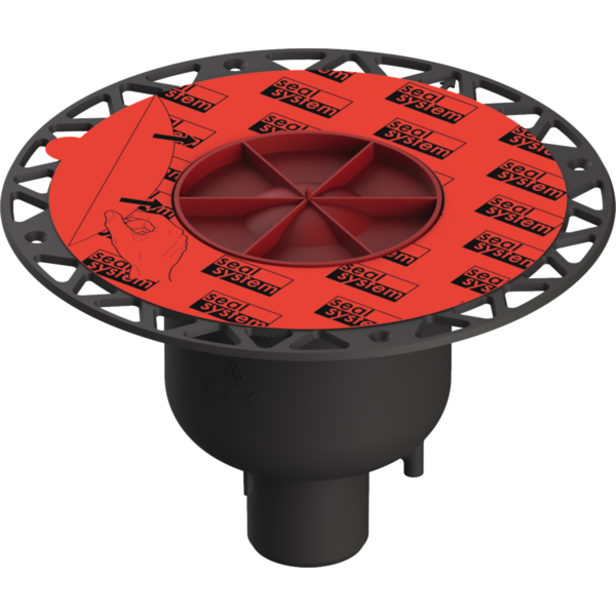 TECEdrainpoint S DN 50 vertikalus trapas su Seal System universaliu flanšu 3601600 TECEdrainpoint S DN 50 vertikalus trapas su Seal System universaliu flanšu 3601600